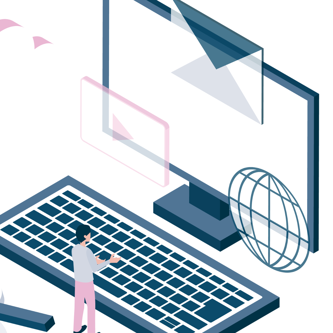 パソコンとWebのイラスト